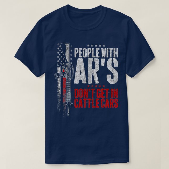 Personer med Ar's kommer inte in i slaktbilar (15) T Shirt (Design framsida)