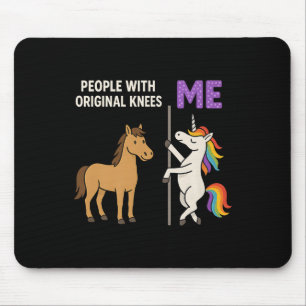 Personer med originella knölar och mig Unicorn Hor Musmatta