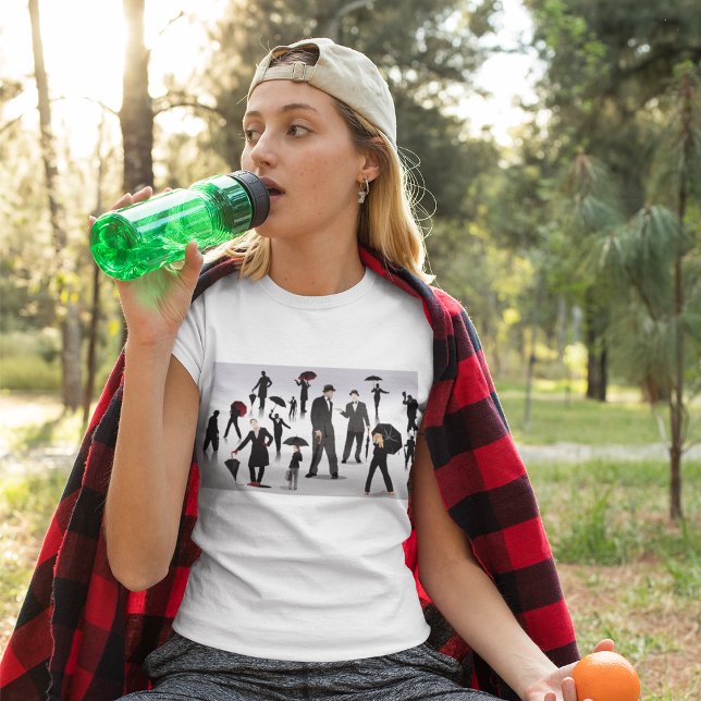 Personer med paraplyer t shirt (Skapare uppladdad)