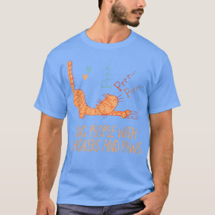 Personer med Whiskers & Tass Cat Lover Friends Kit T Shirt