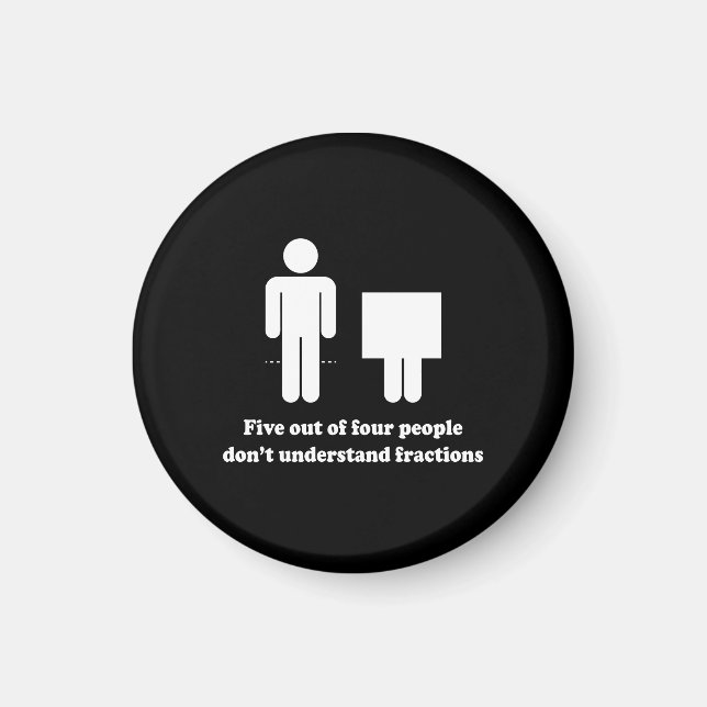 Personer och bråk magnet (Framsidan)