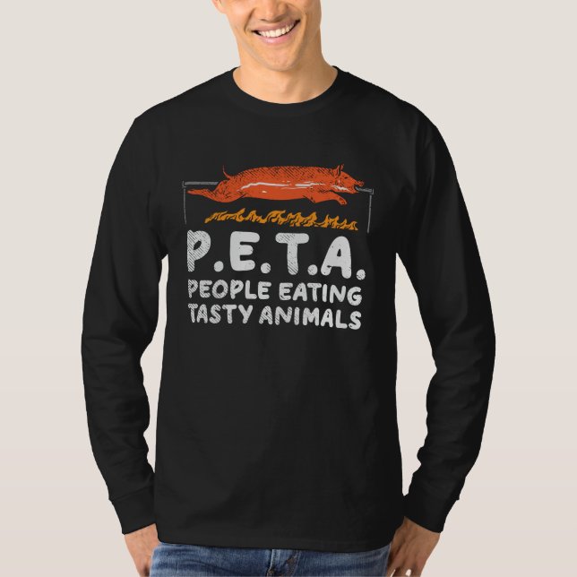 Personer som äter giftiga djur BBQ T Shirt (Framsida)
