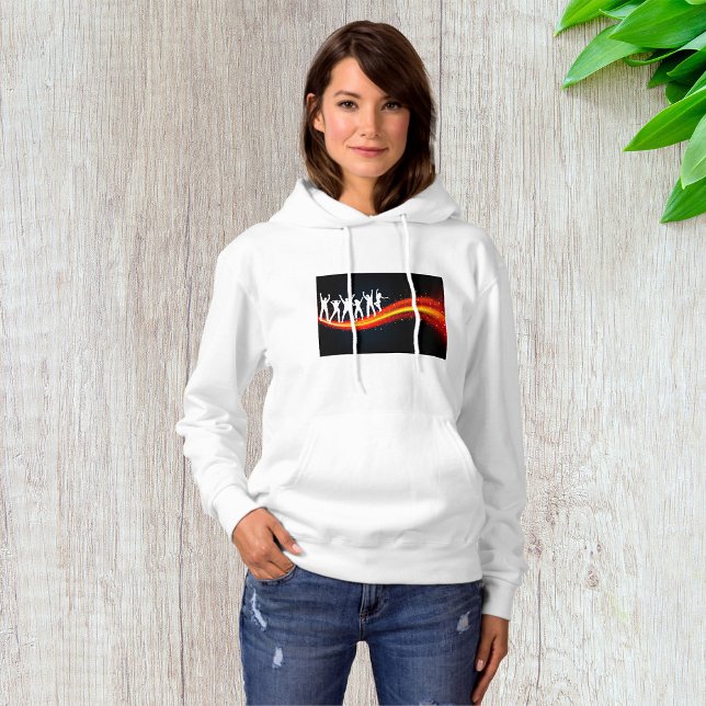 Personer som Dancing Silhouettes Womens Hoodie T Shirt (Skapare uppladdad)