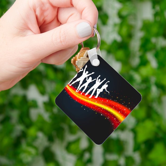 Personer som dansar Silhouettes Keychain Nyckelring (Skapare uppladdad)