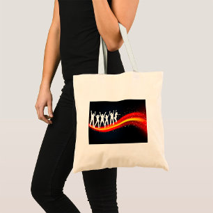 Personer som dansar Silhouettes Tote Bag Tygkasse