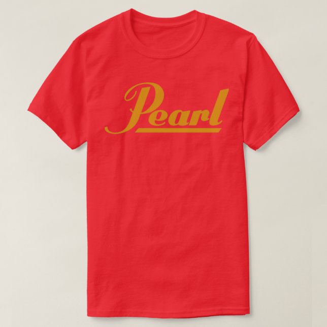 Personer som den här designen Pearl Drum Guld Edit T Shirt (Design framsida)