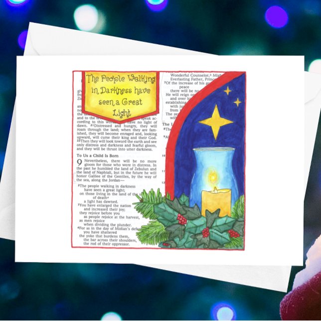 Personer som går i Mörkrets inspirationskort Vykort (Skapare uppladdad)