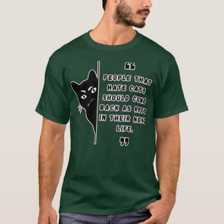 Personer som hatar katter, klöver, katter och Rått T Shirt