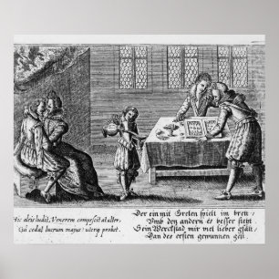 Personer som spelar backgammon poster