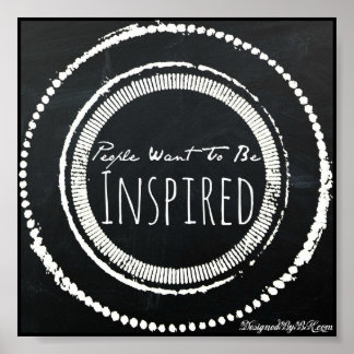 "Personer som vill bli inspirerade" Poster citat -