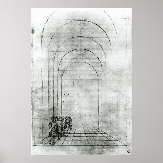 Personer under en Arch Poster (Framsidan)