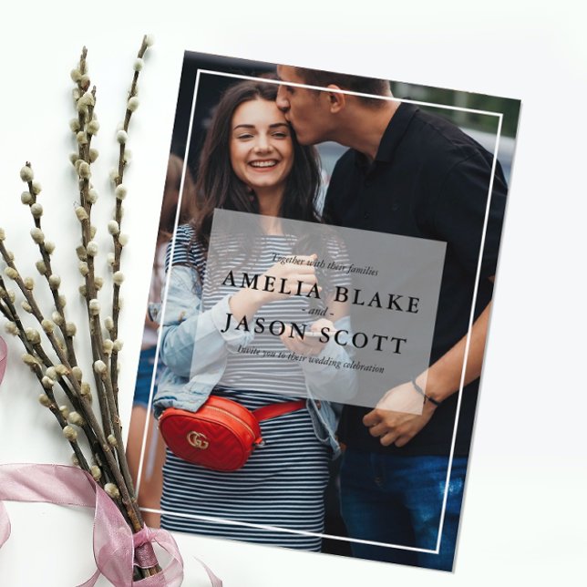 Personfoto Bröllop Inbjudningar (Skapare uppladdad)