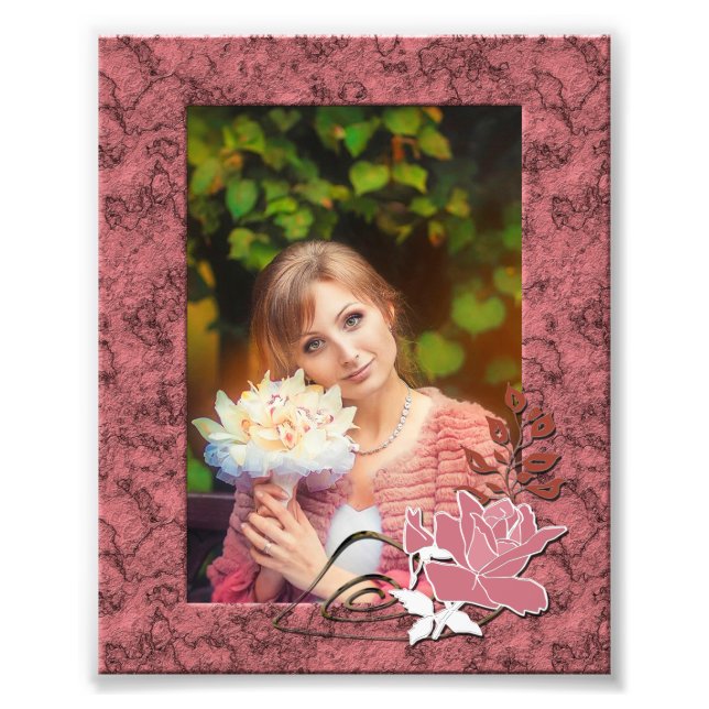 Personfoto ram fototryck (Framsidan)