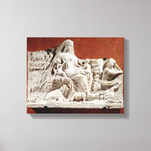 Personification av jordmodern, allegorical r canvastryck