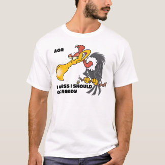 Personifiera åldern med vråket tee shirt