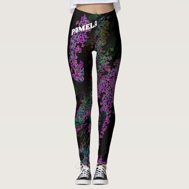 Personifiera Artsy konstnärlig Sylish konst Leggings (Framsida)