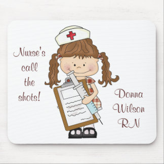 Personifiera brunettsjuksköterskagåvor! musmatta