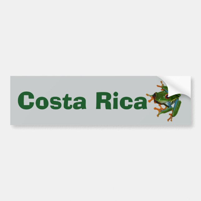 Personifiera Costa Rica den röda synade grodan Bildekal (Framsidan)