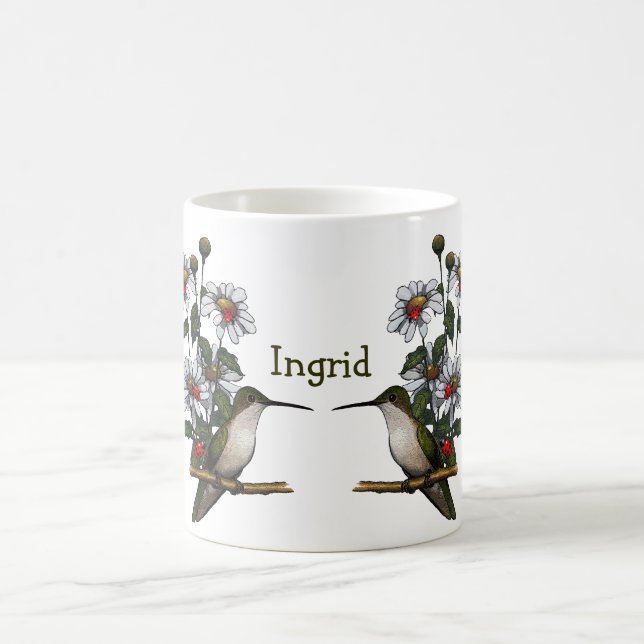 Personifiera: Daisy Hummingbird, nyckelpigor: Kaffemugg (Center)