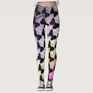 Personifiera damasker för fjärilsinsektträdgården leggings