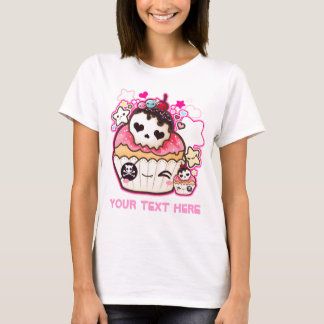 Personifiera den Kawaii skallemuffinen Tee Shirt