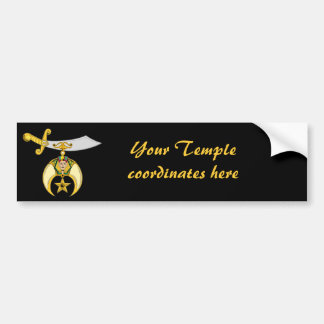 Personifiera den Masonic & Shriners emblemen Bildekal