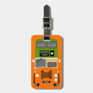 Personifiera den Retro Glasgow dubbla Bagagebricka