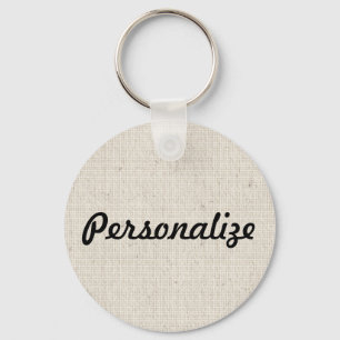 Personifiera denna linneLook Keychain Nyckelring