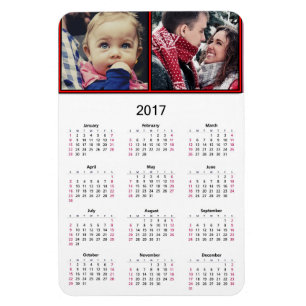 Personifiera denna mini- magnetkalender 2017 magnet