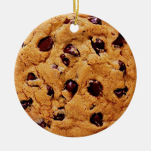 Personifiera det, choklad kaka julgransprydnad keramik