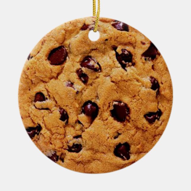 Personifiera det, choklad kaka julgransprydnad keramik (Framsidan)
