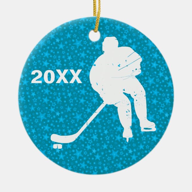 Personifiera det, hockey julgransprydnad keramik (Framsidan)