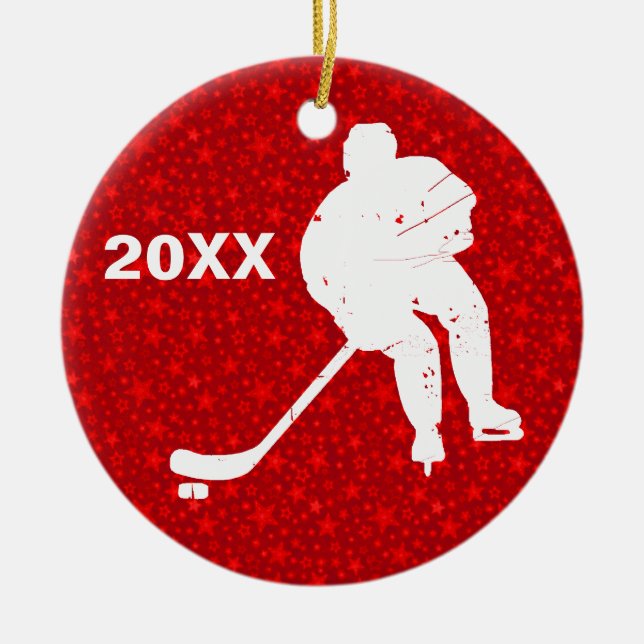 Personifiera det, hockey julgransprydnad keramik (Framsidan)