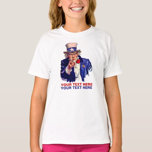 Personifiera det Uncle Sam T-shirt (Framsida)