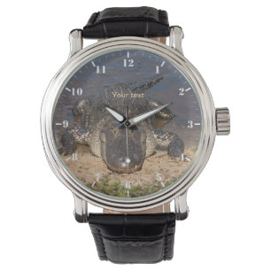 Personifiera Face to Face med Alligatorn Armbandsur