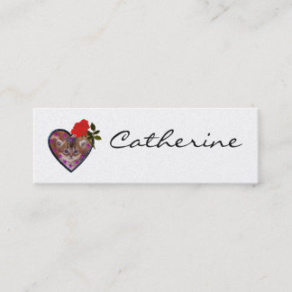 Personifiera flicka natt ut profilerar kortet