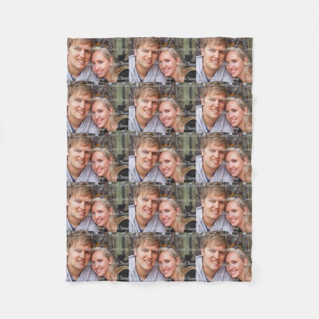 Personifiera fotoet gör ditt eget fleecefilt (Framsidan)