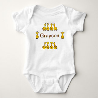 Personifiera giraffGrayson den begynna bebiset Tee Shirt