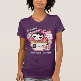 Personifiera gullig skallecupacke för kawaiien t-shirt