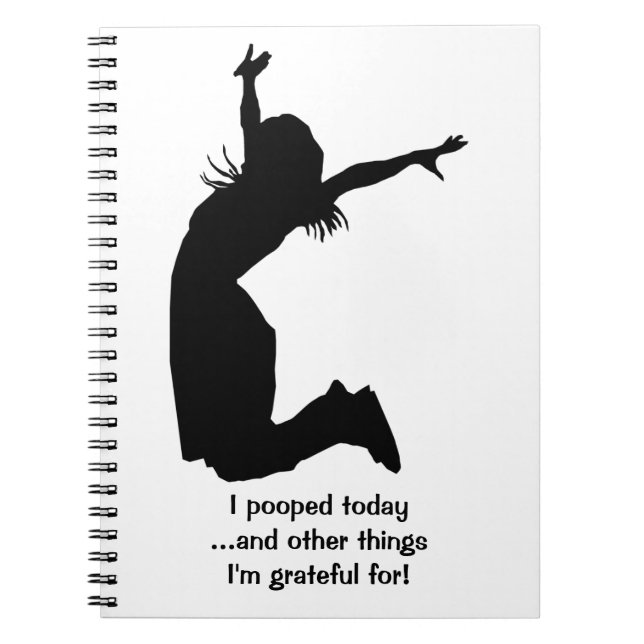 Personifiera I Pooped i dag med en känd unik gåva Anteckningsbok Med Spiral (Framsidan)