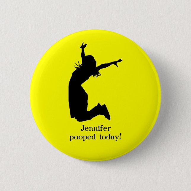 Personifiera I Pooped i dag med en känd unik gåva Knapp (Framsida)
