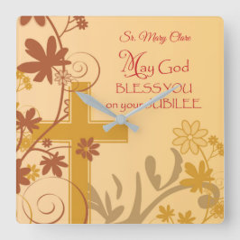 Personifiera kor för Jubileeårsdagnunnan, virvlar Fyrkantig Klocka