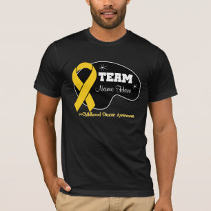 Personifiera lagnamn - barndomcancer t shirt