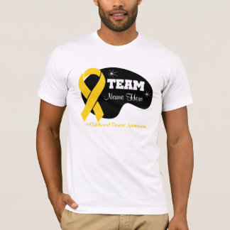Personifiera lagnamn - barndomcancer t-shirt