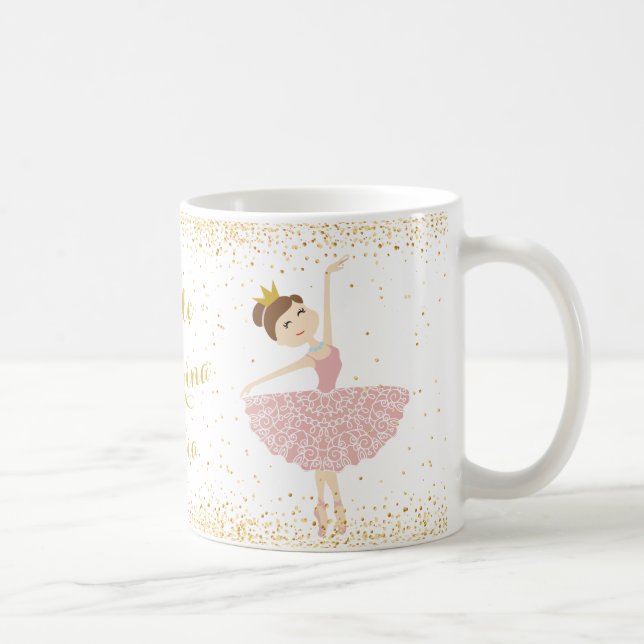 personifiera lite ballerinanamnmuggen kaffemugg (Höger)