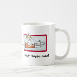 Personifiera med namn - den toppna sjuksköterskan kaffemugg