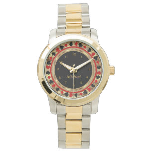 Personifiera pokerspelare armbandsur