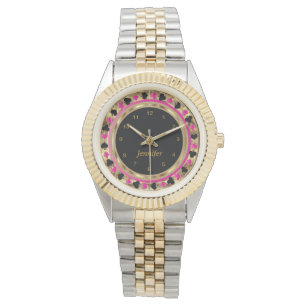 Personifiera pokerspelare i rosor armbandsur