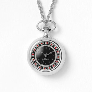 Personifiera pokerspelareleken i silver armbandsur