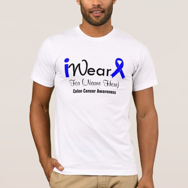 Personifiera strumpebandsordenkoloncancer tee shirt (Framsida)
